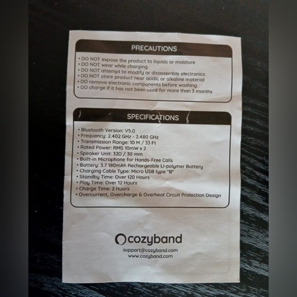 *Cozy band Bluetooth headband - Picture 4 of 9